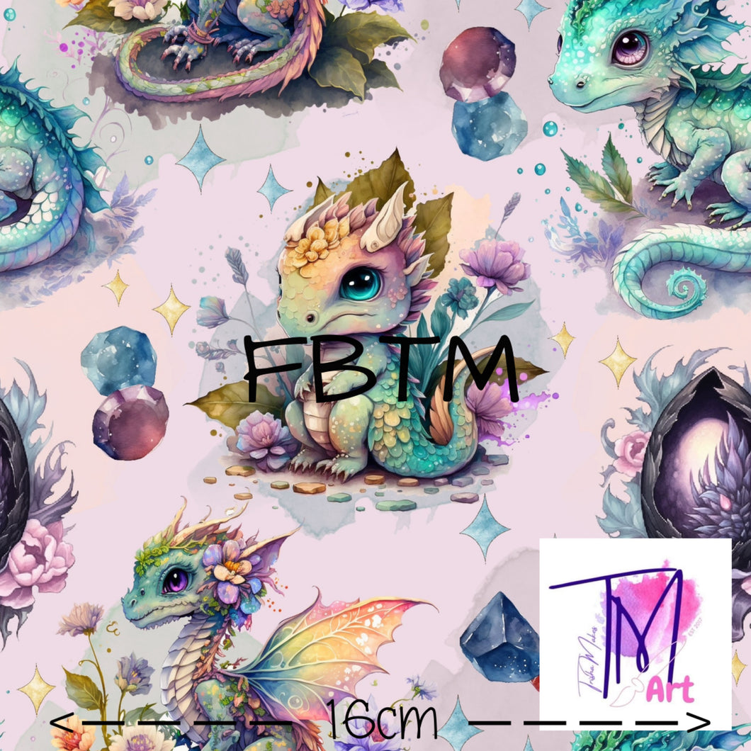 THEME #34 - Exclusive Jewelled Dragons on Lilac