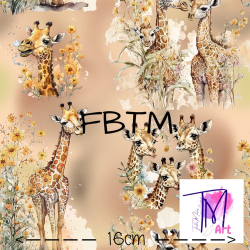 THEME #27 - Exclusive Giraffe Friends on Tan