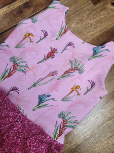 ROUND 43 - Exclusive Kangaroo Paw on Pink (COTTON LYCRA)