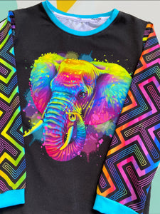 THEME #31 - Neon Elephant 1m Panel