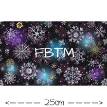 Load image into Gallery viewer, ROUND 52 - Snowflake Skies (DOUBLE SPORTS KNIT .4m REMNANT)