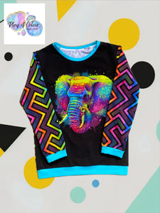 THEME #31 - Neon Elephant 1m Panel