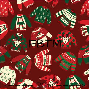 ROUND 40 - Christmas Sweaters on Red