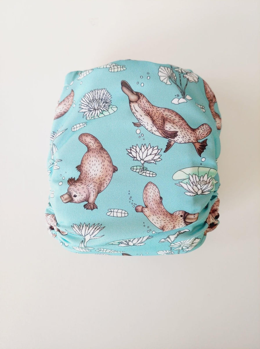 THEME 22 - Exclusive Platypus Pete on Blue (CANVAS) – Fabric by TrishaMakes