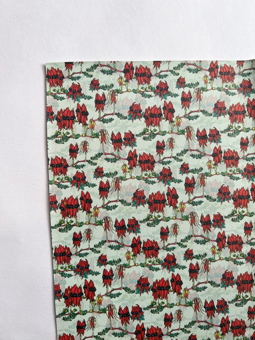 A4 Sheet SZW Vinyl - Exclusive Mini Sturts Desert Pea on Khaki