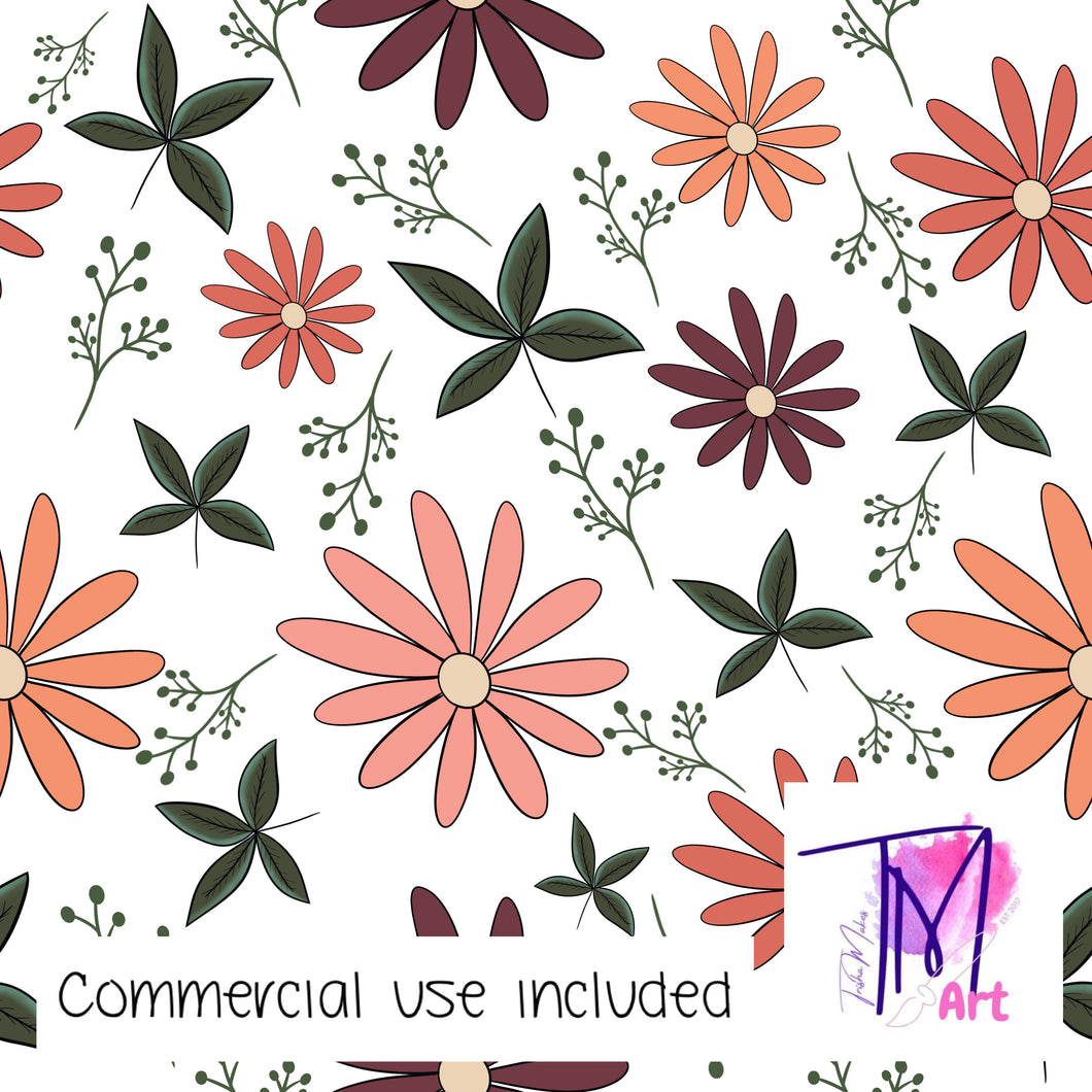 084 Pretty Floral - Seamless Pattern (UNLIMITED)