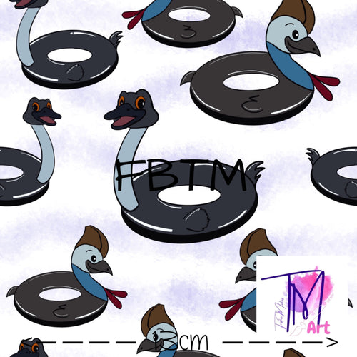 THEME 21 - Exclusive Emu & Cassowary Pool Rings