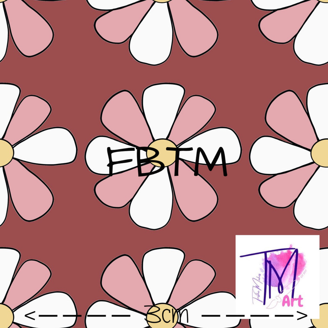 ROUND 26 - Exclusive Mini Field of Daisies on Plum